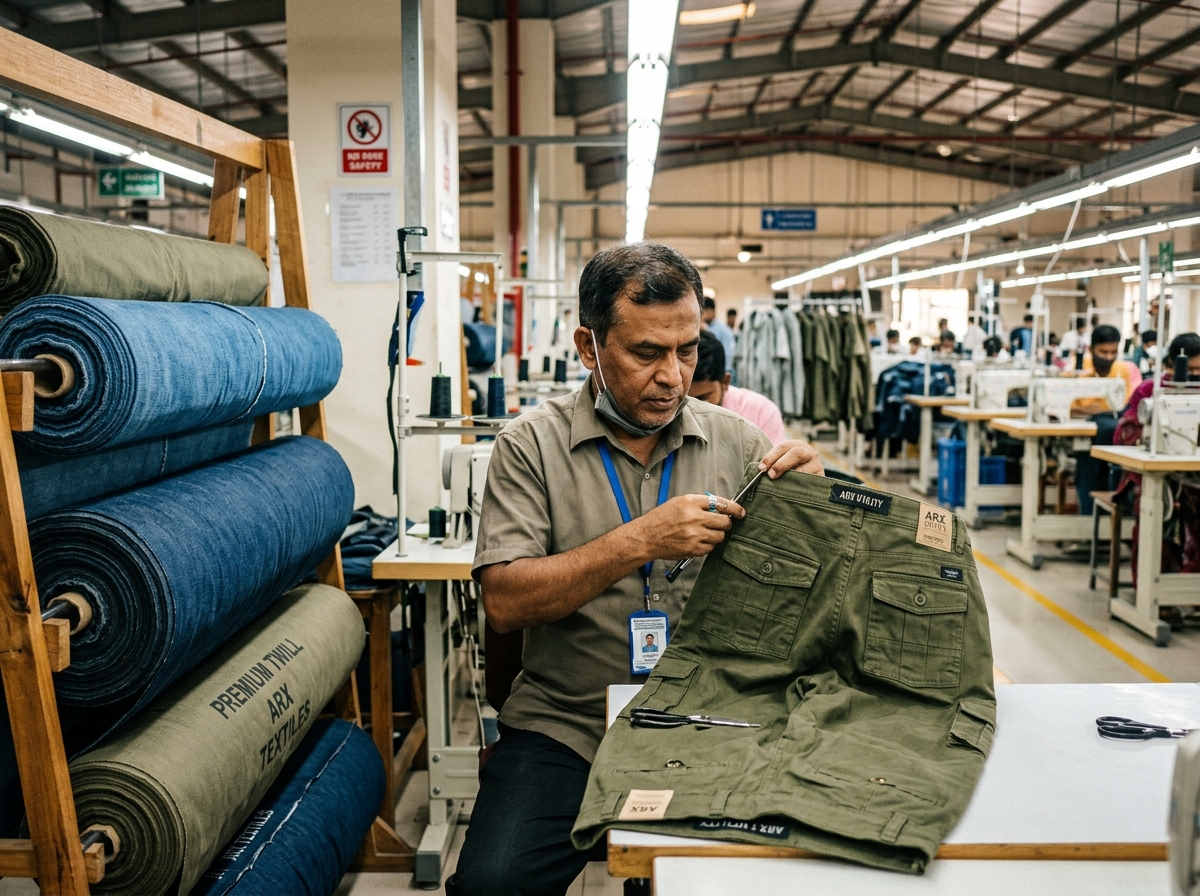 Behind every Riziz pant production and craftsmanship