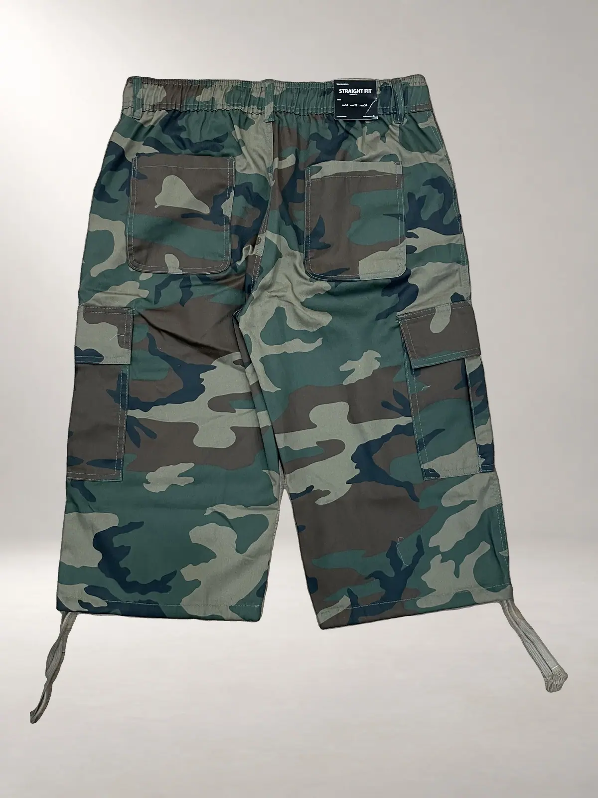 Cargo Shorts - Classic Woodland Camo Back view