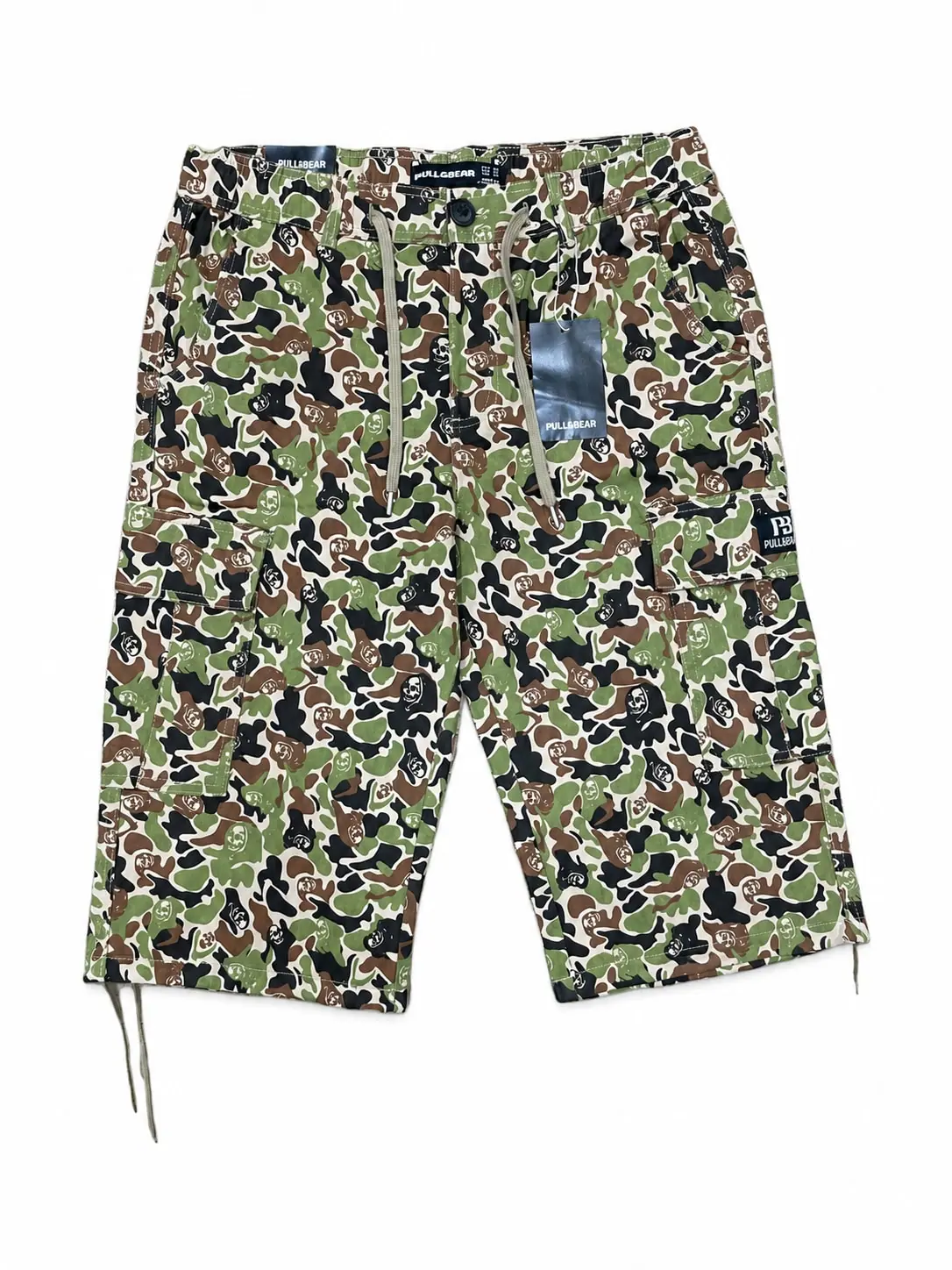 Pull&Bear cargo shorts — Ghost Army Colour, RASGTA003