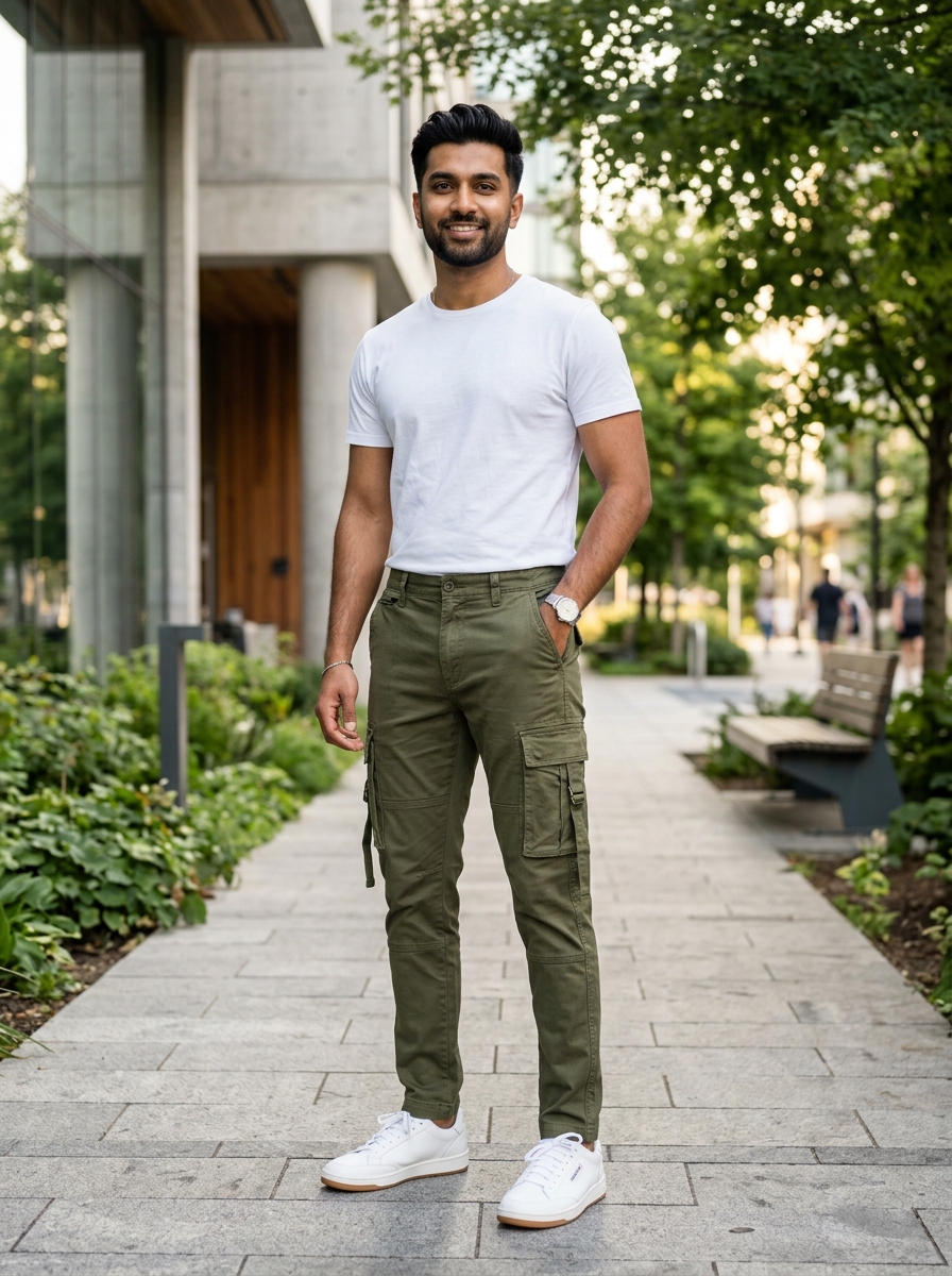Twill Cargo Pant Olive